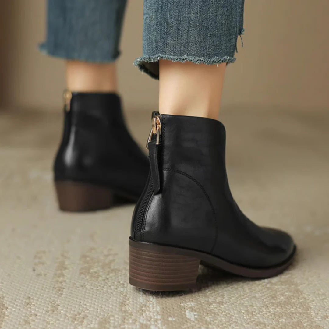 BOTINES CHARLINE CON CREMALLERA TRASERA