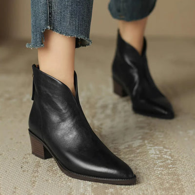 BOTINES CHARLINE CON CREMALLERA TRASERA