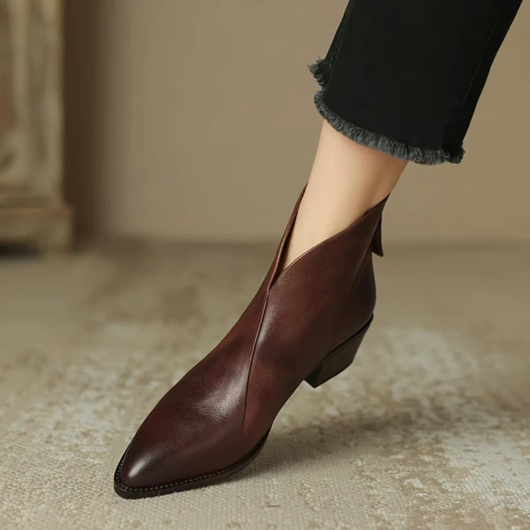 BOTINES CHARLINE CON CREMALLERA TRASERA