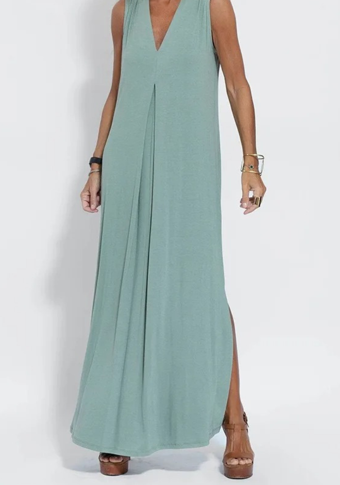 VESTIDO LARGO ELEGANTE + CARDIGAN DE REGALO