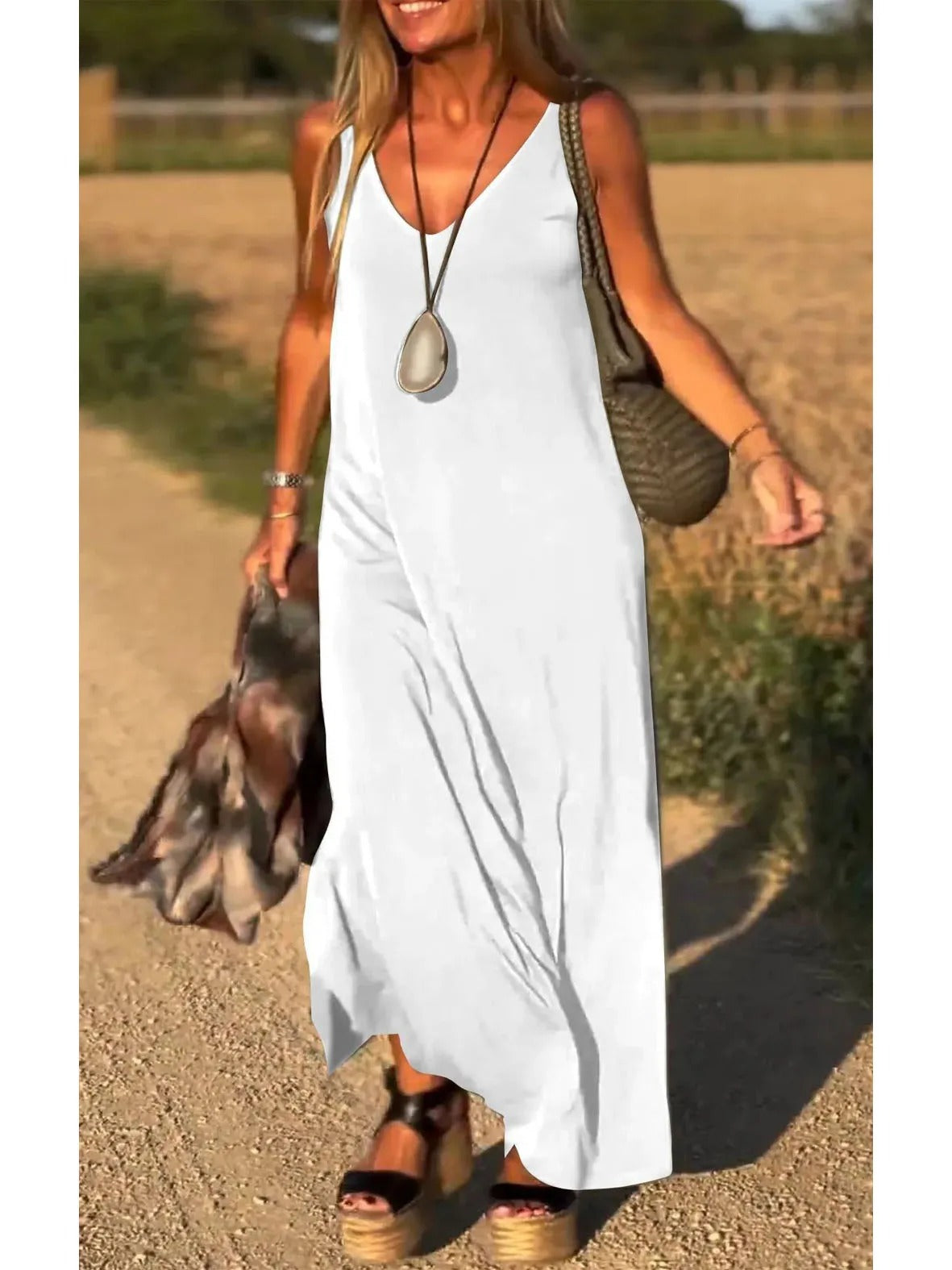 VESTIDO IBIZA CON ESCOTE EN V
