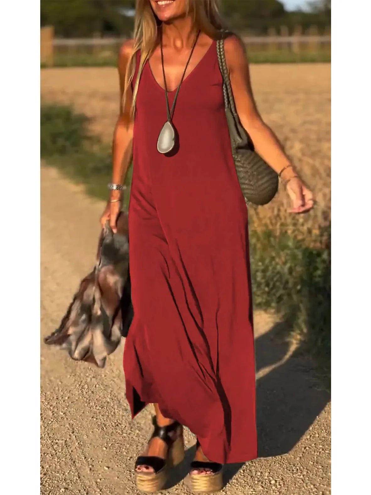 VESTIDO IBIZA CON ESCOTE EN V