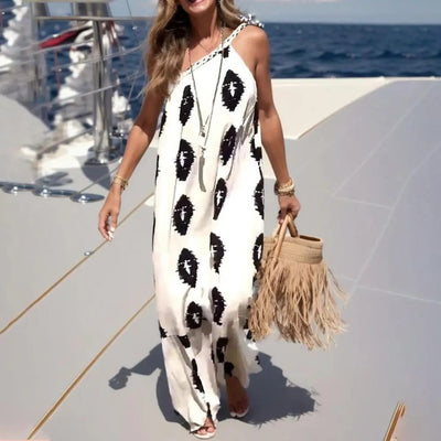 VESTIDO CON ESTAMPADO ÉTNICO