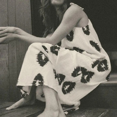 VESTIDO CON ESTAMPADO ÉTNICO